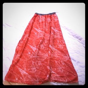 Trouvé Coral Maxi Skirt (size XS)